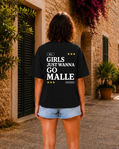 Girls just wanna go MALLE (Schwarz)