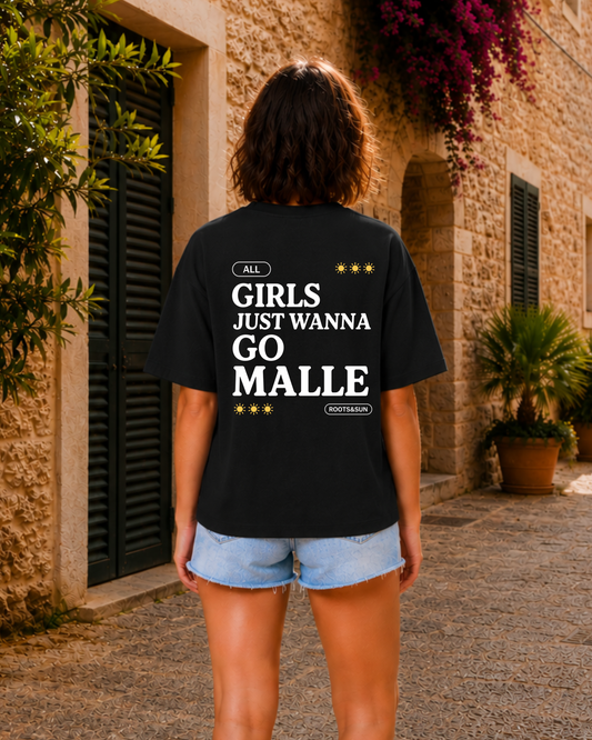 Girls just wanna go MALLE (Schwarz)