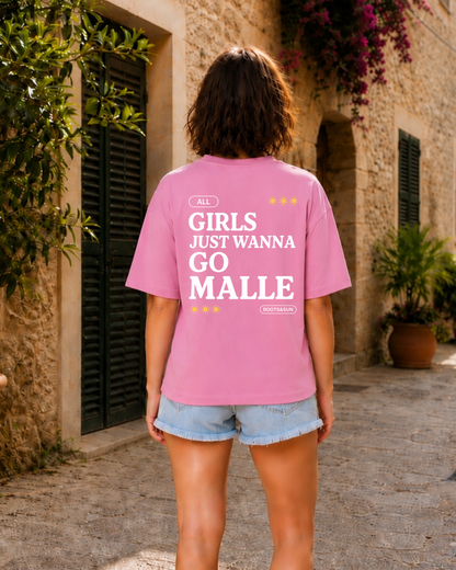 Girls just wanna go MALLE (Bubble Pink)